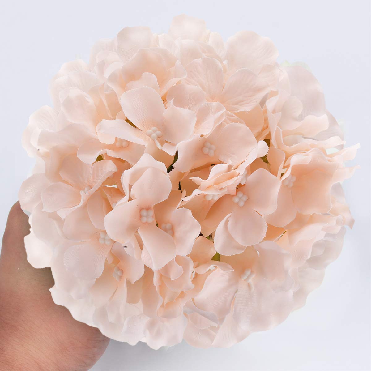Silk Hydrangea Heads with Stems, Pack of 10