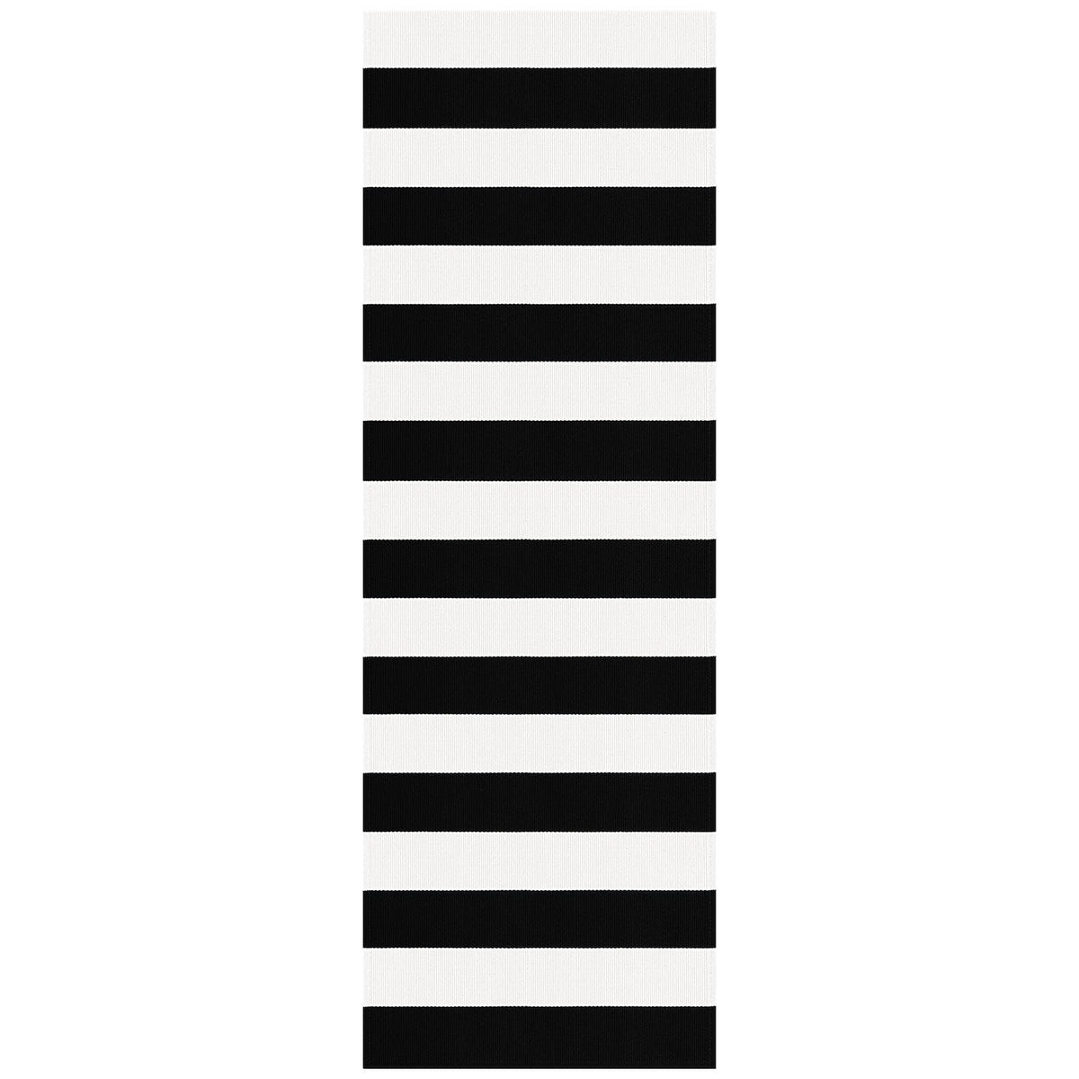 Navy and White Striped Cotton Rug, 28x43