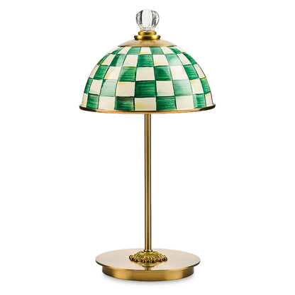 MacKenzie-Childs LED Dome Table Lamp, Sky Check