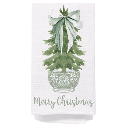 Chinoiserie Christmas Kitchen Hand Towels, 16x24 Inch