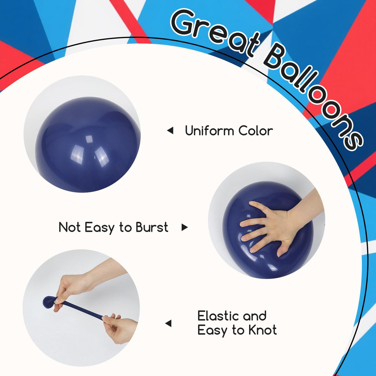 Blue and White Balloon Kit, 60 Pieces