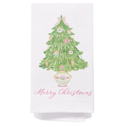 Chinoiserie Christmas Kitchen Hand Towels, 16x24 Inch
