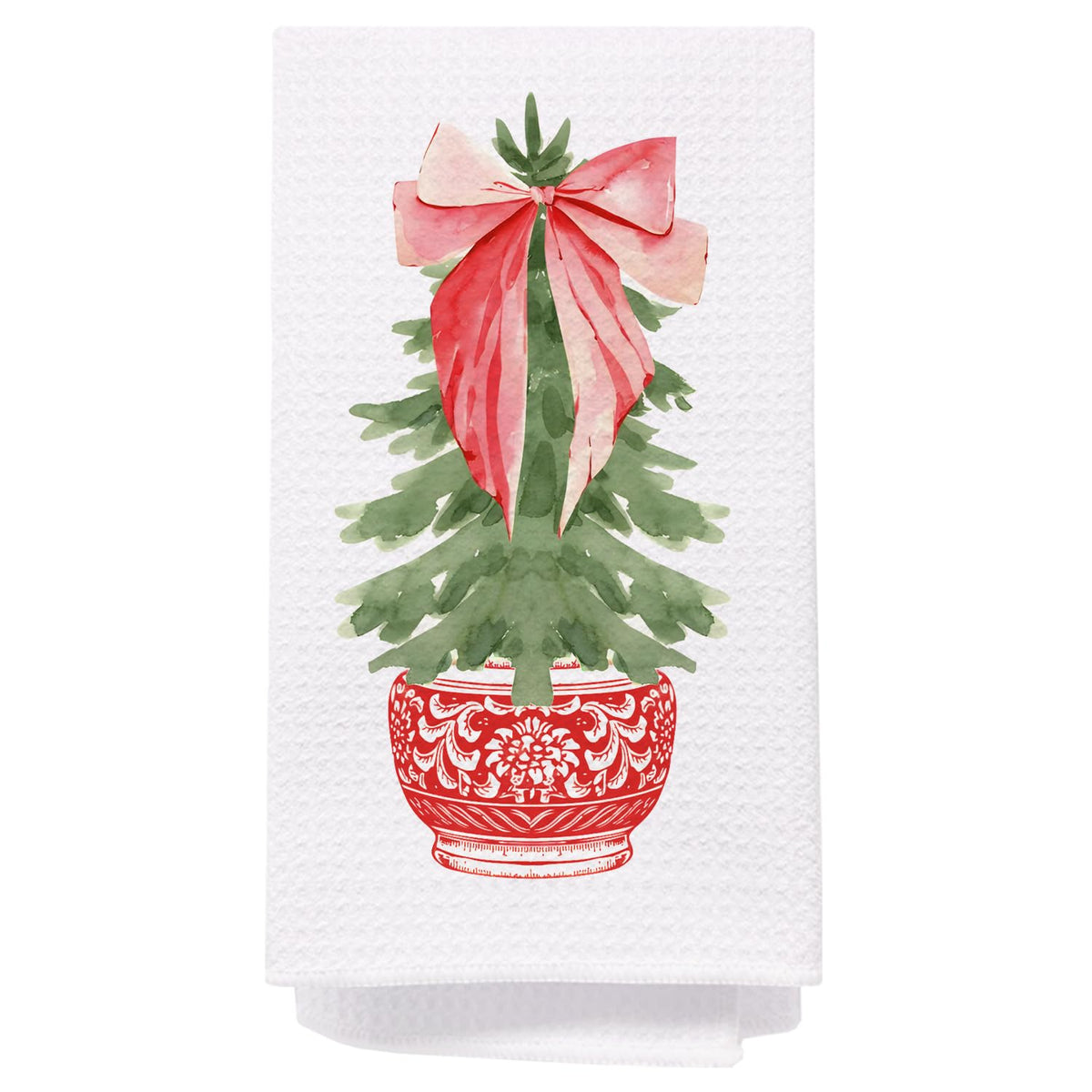 Chinoiserie Christmas Kitchen Hand Towels, 16x24 Inch