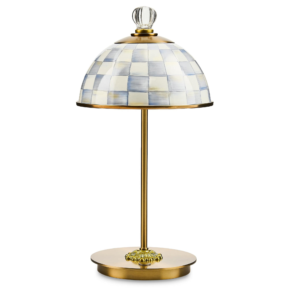 MacKenzie-Childs LED Dome Table Lamp, Sky Check