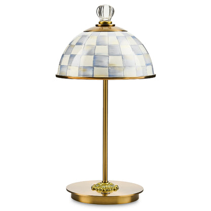 MacKenzie-Childs LED Dome Table Lamp, Sky Check