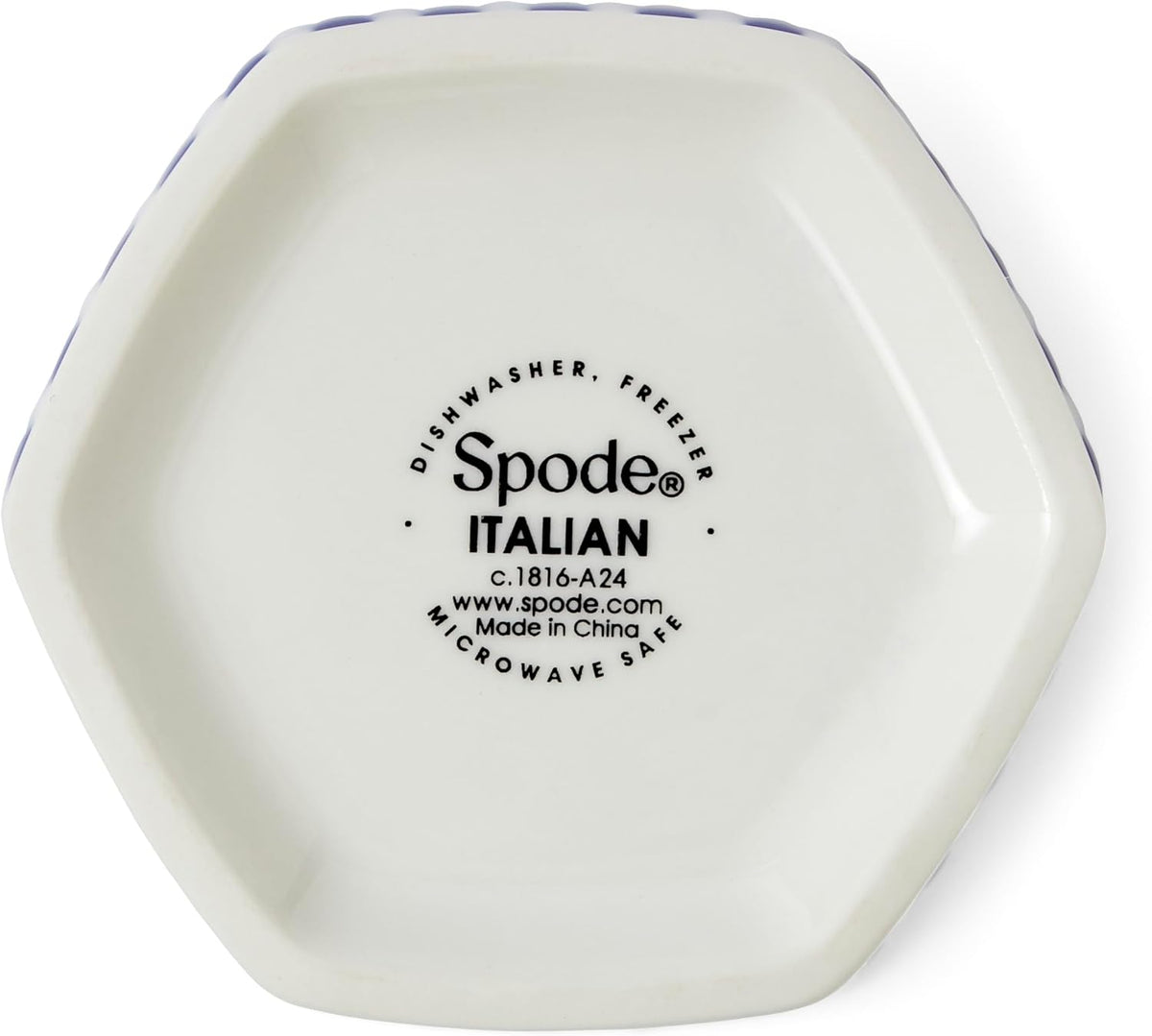 Spode Blue Italian Steccato Vase, 5.2 Inch
