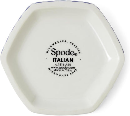 Spode Blue Italian Steccato Vase, 5.2 Inch