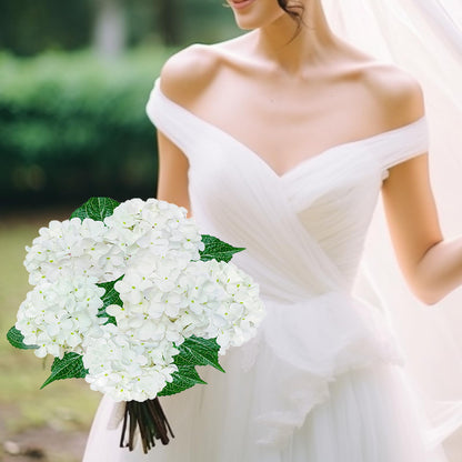 Blue Hydrangea Faux Flowers, 6 Stems