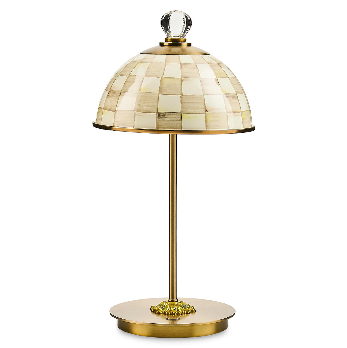MacKenzie-Childs LED Dome Table Lamp, Sky Check