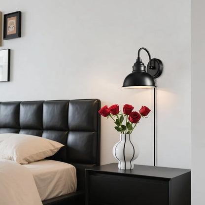 Blue Mini Gooseneck Wall Sconce