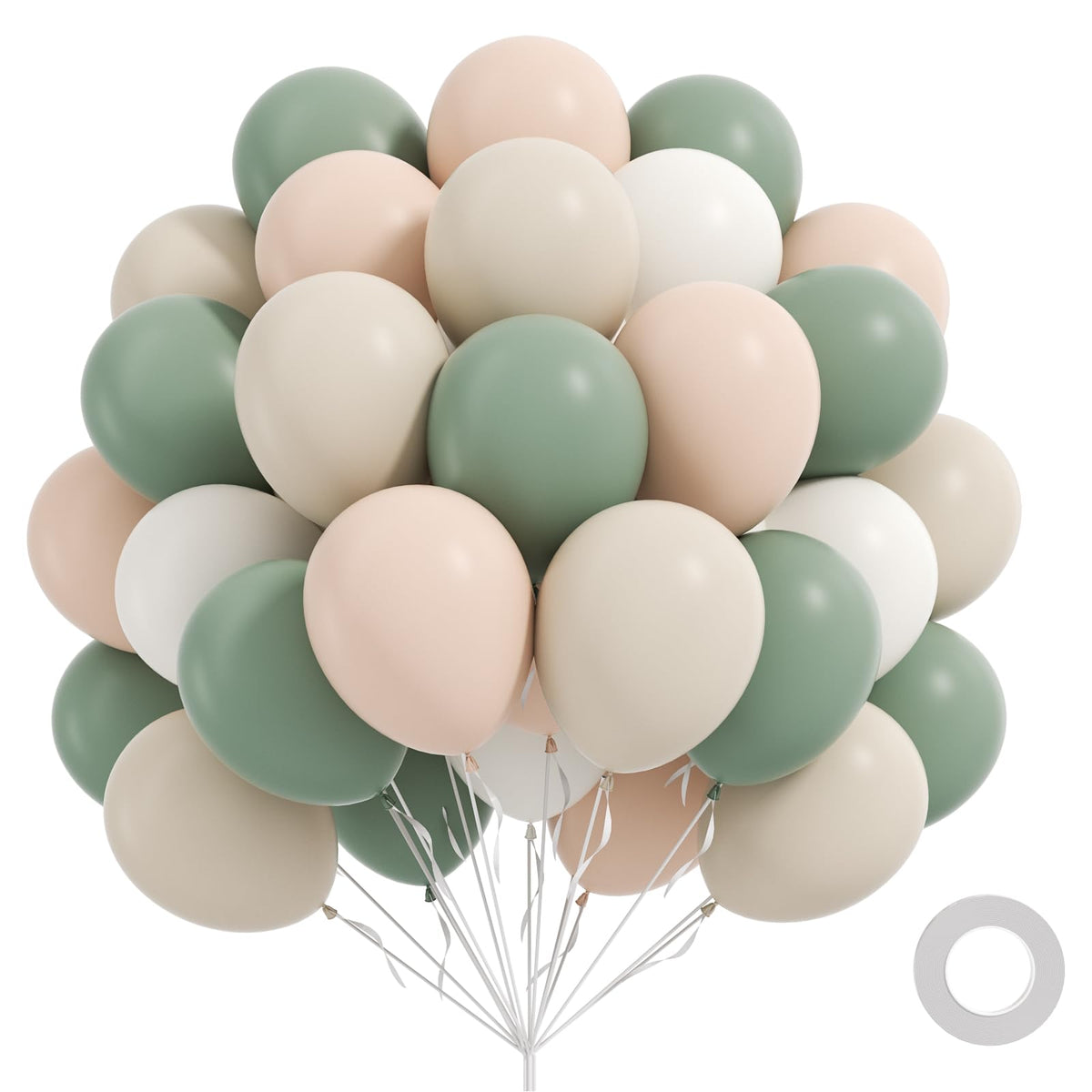 Blue and White Balloon Kit, 60 Pieces