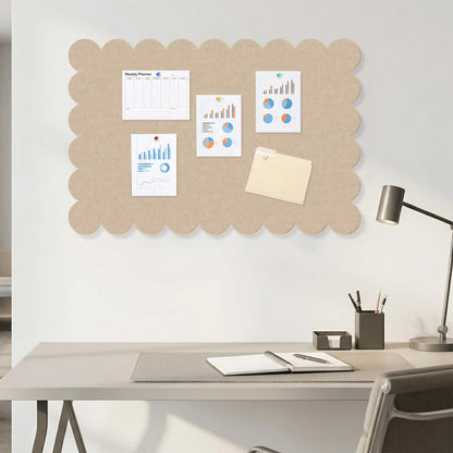 Dark Blue Scalloped Felt Bulletin Board