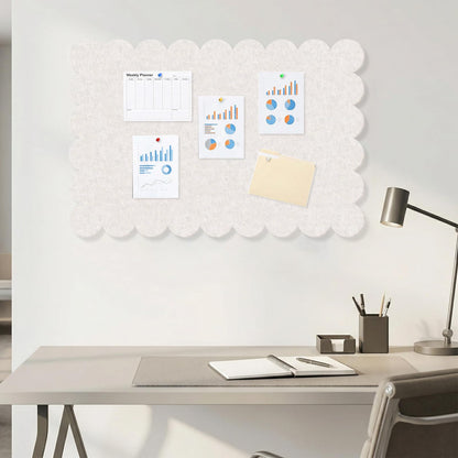 Dark Blue Scalloped Felt Bulletin Board