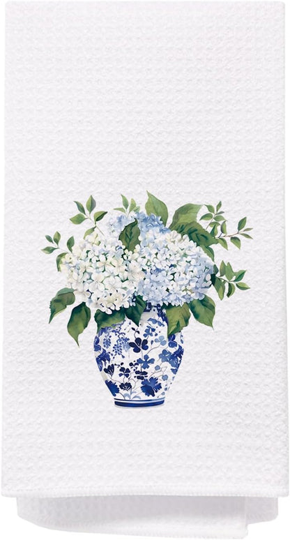 Blue Chinoiserie Kitchen Towel, 16 x 24 Inch