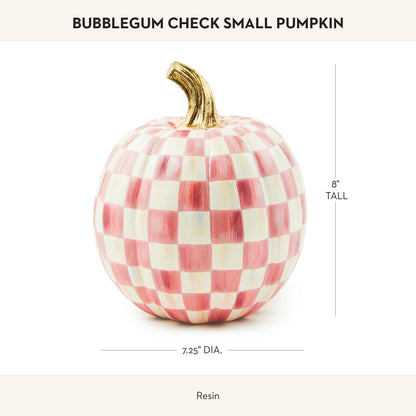 MacKenzie-Childs Resin Pumpkin, Royal Check
