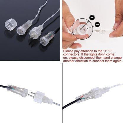Aukora Blue Meteor Shower Lights