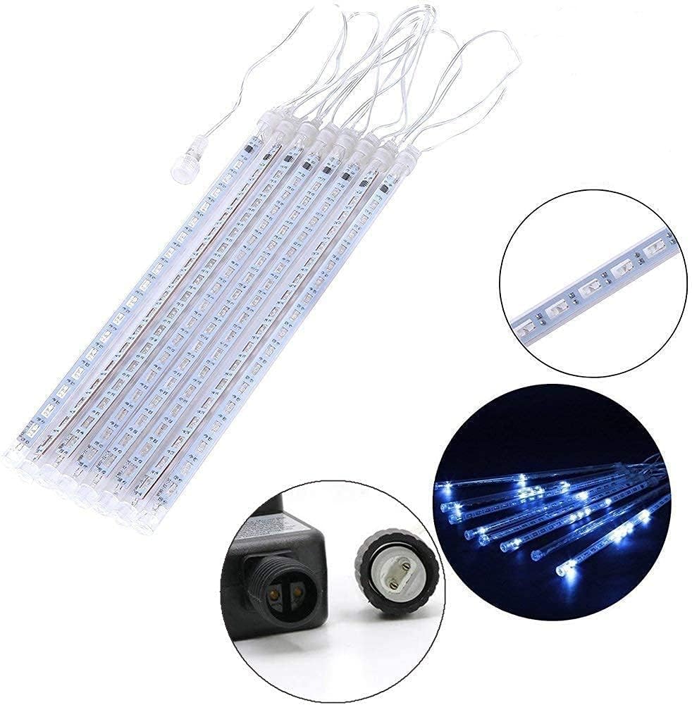 Blue Meteor Shower Christmas Lights, 8 Tubes