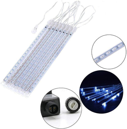 Blue Meteor Shower Christmas Lights, 8 Tubes