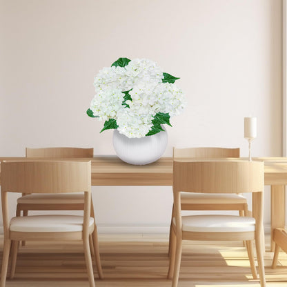 Blue Hydrangea Faux Flowers, 6 Stems