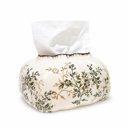 Blue and White Porcelain Tissue Box Holder