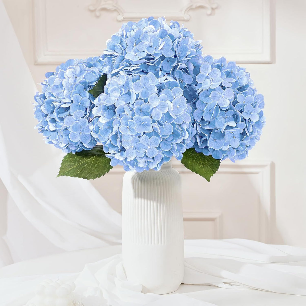 Real Touch Blue Hydrangea Faux Flowers