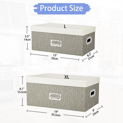 Blue and White Floral Nested Storage Boxes