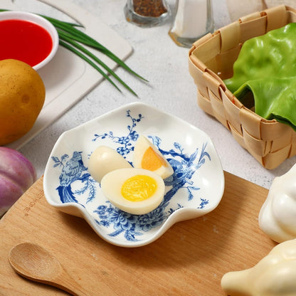 Chinoiserie Ceramic Bird Spoon Rest, Blue and White