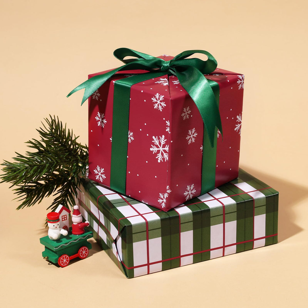Nutcracker Reversible Christmas Wrapping Paper, 33 Ft