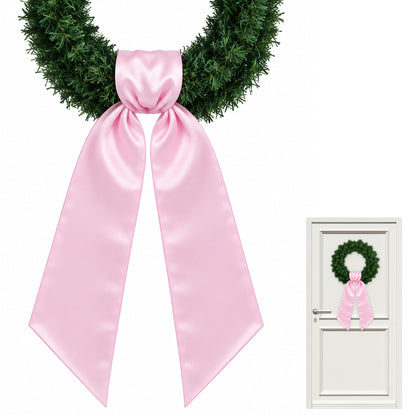 Royal Blue Satin Wreath Sash