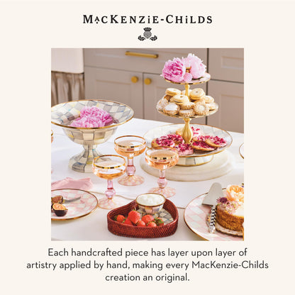 MacKenzie-Childs Two-Tier Sweet Stand, Royal Check
