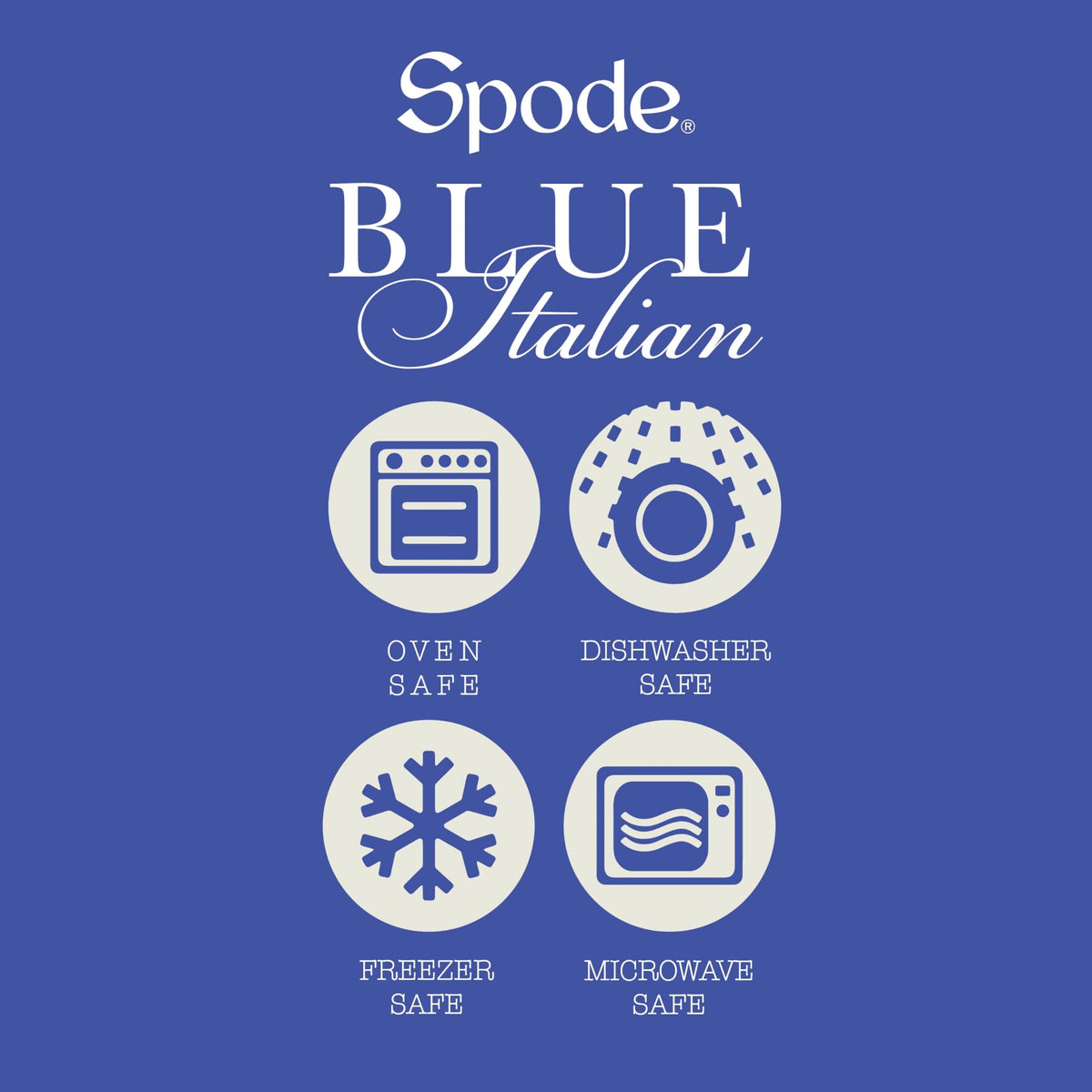 Spode Blue Italian Pickle Dishes, Set of 2