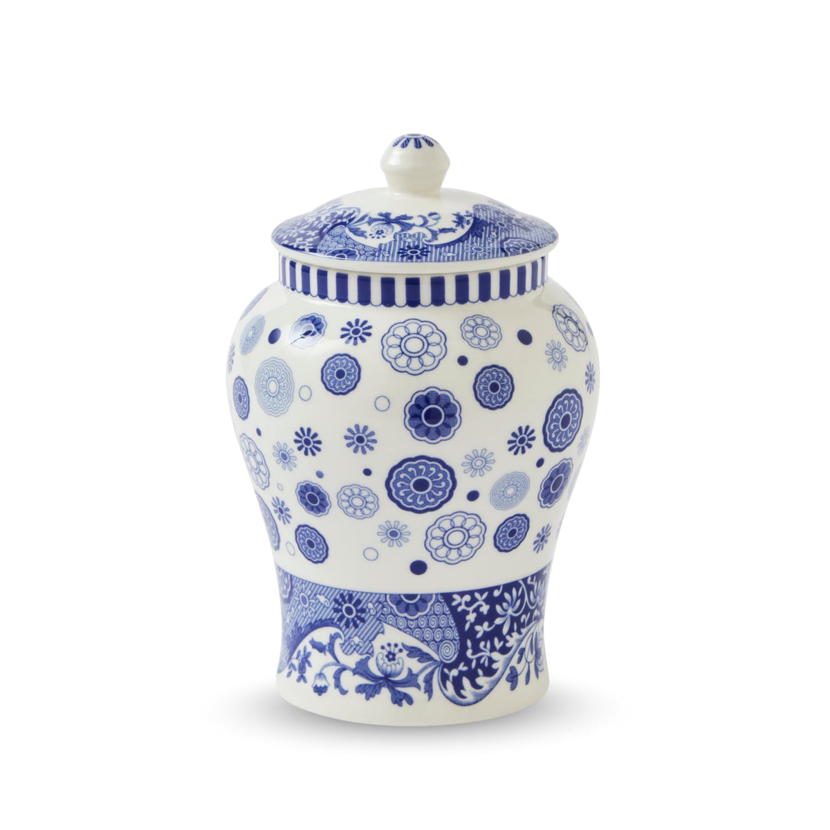 Spode Blue Italian Steccato Vase, 5.2 Inch