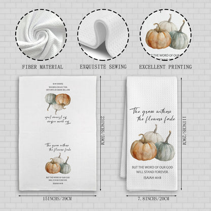 Chinoiserie Waffle Kitchen Towels, 16 x 24 Inch