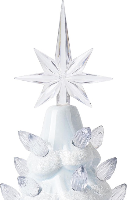 Lighted Ceramic Christmas Tree, 13 Inch