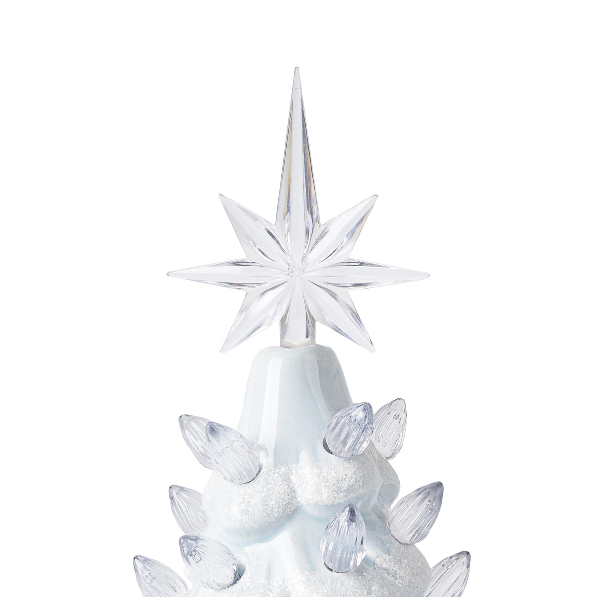 Lighted Ceramic Christmas Tree, 13 Inch