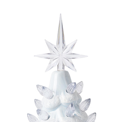 Lighted Ceramic Christmas Tree, 13 Inch