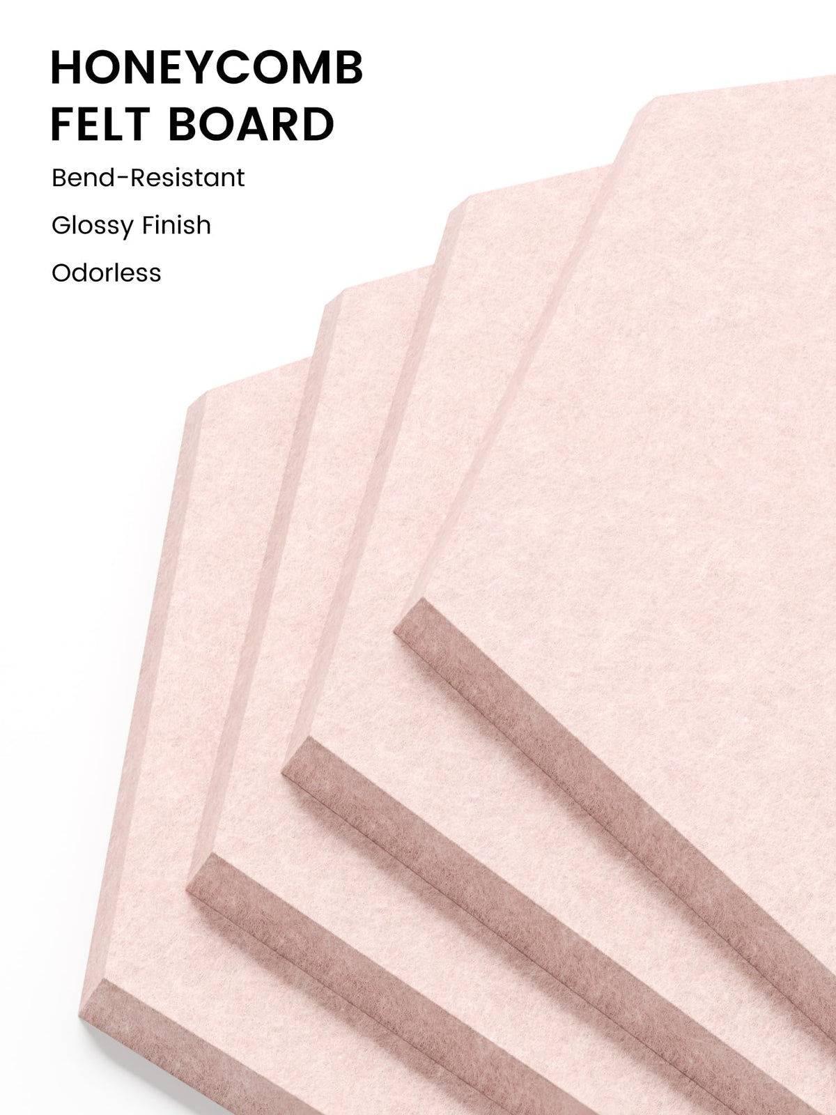 Blue Hexagon Felt Pin Board Tiles, 12 Pack