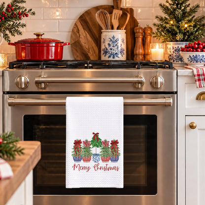 Chinoiserie Christmas Kitchen Hand Towels, 16x24 Inch