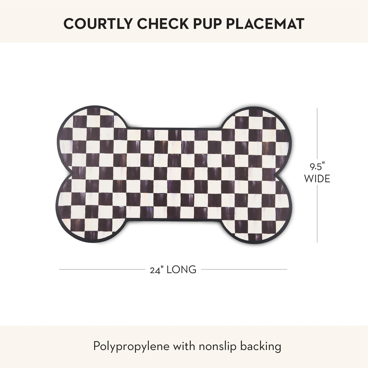 MacKenzie-Childs Pup Placemat, Royal Check