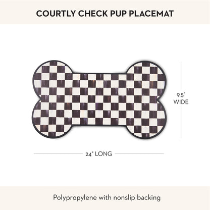 MacKenzie-Childs Pup Placemat, Royal Check