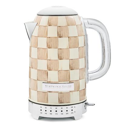 MacKenzie-Childs Electric Kettle, Royal Check