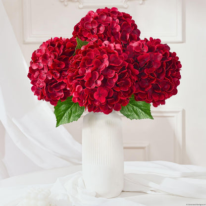 Real Touch Blue Hydrangea Faux Flowers