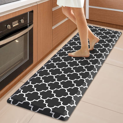 Blue Cushioned Anti-Fatigue Kitchen Mat
