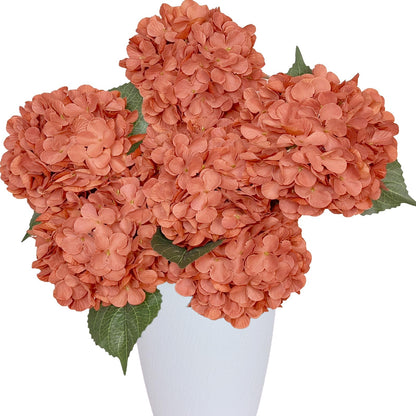 Blue Hydrangea Faux Flowers, 6 Stems