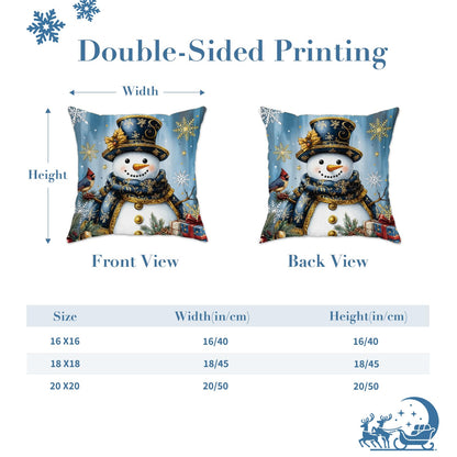Navy Velvet Christmas Pillow Covers, Set of 4