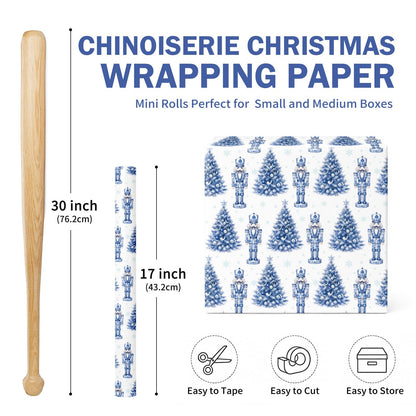 Chinoiserie Nutcracker Christmas Wrapping Paper