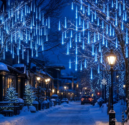 Aukora Blue Meteor Shower Lights