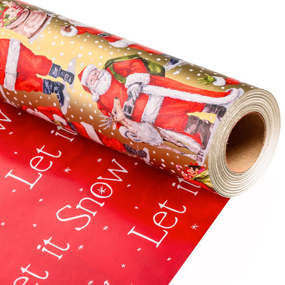 Blue Nutcracker Christmas Wrapping Paper, 32.8 Ft