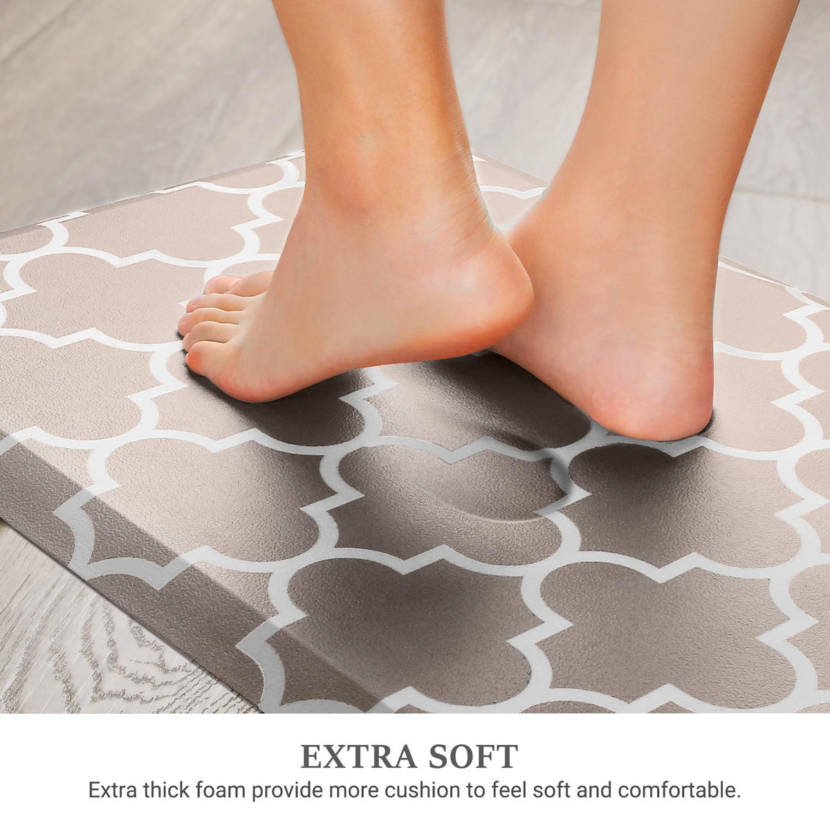 Blue Cushioned Anti-Fatigue Kitchen Mat