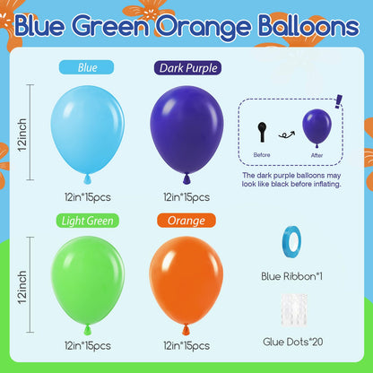 Blue and White Balloon Kit, 60 Pieces